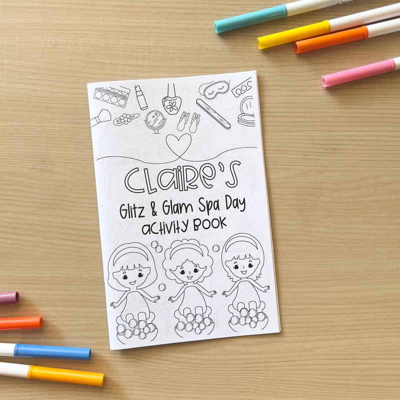 Personalized Activity Books- Spa Day