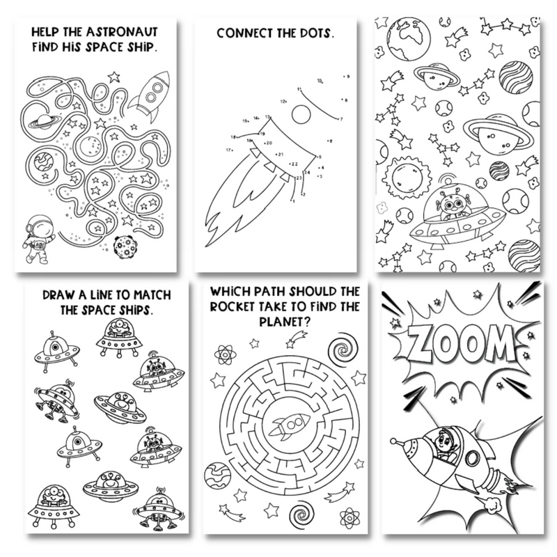 Activity Books- Space