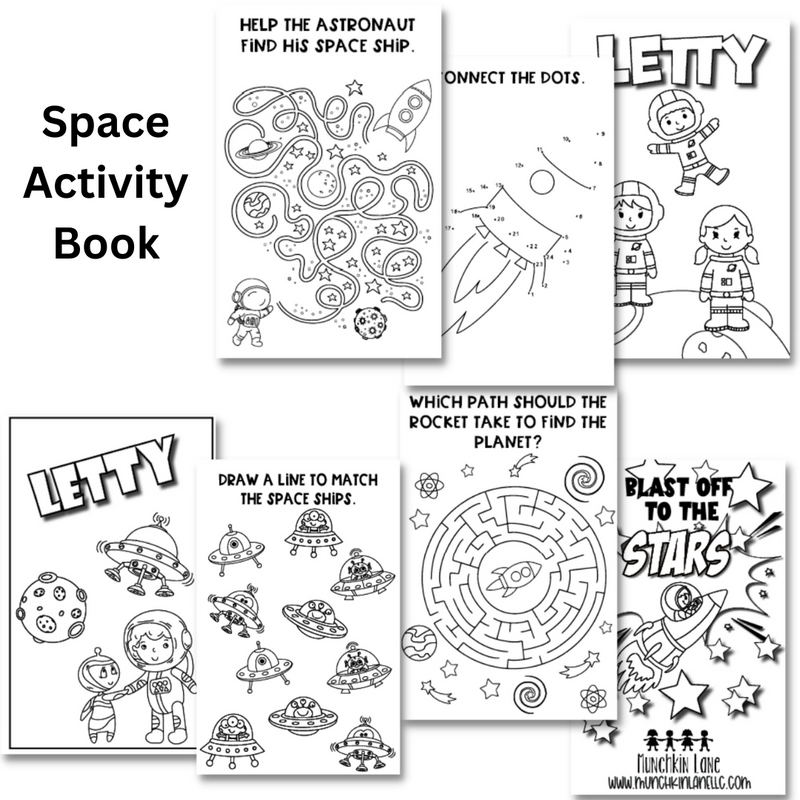 Personalized Activity Books- Space