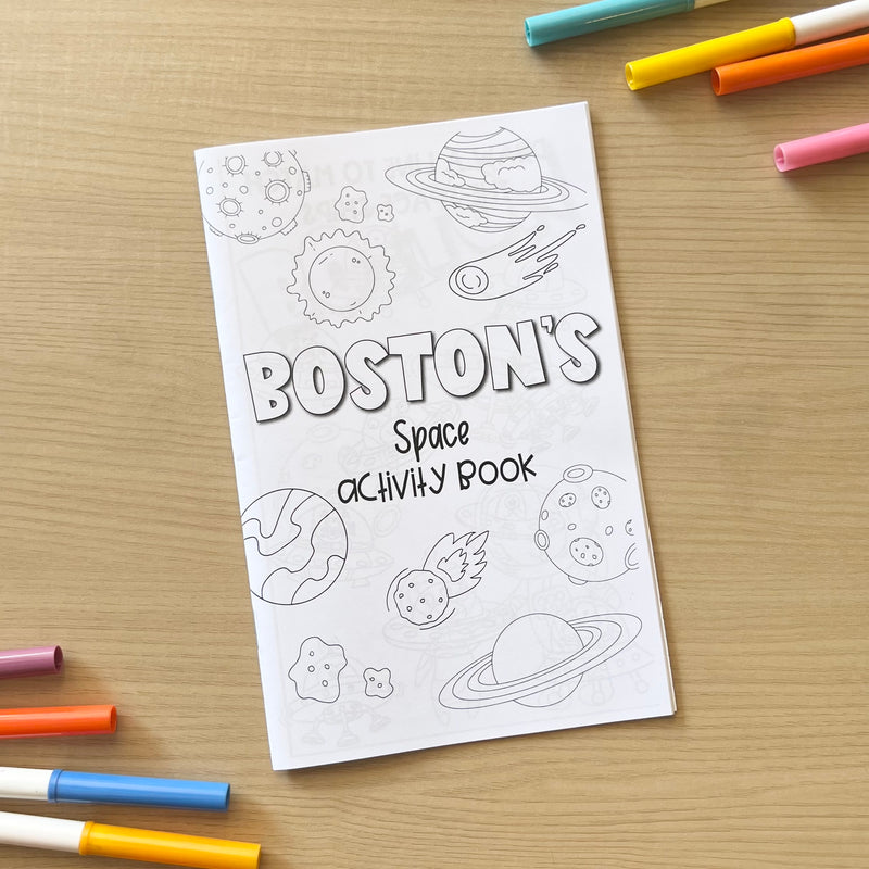 Personalized Activity Books- Space