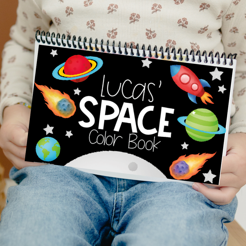 On The Go Space Color Book