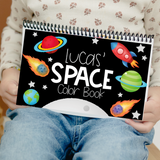 On The Go Space Color Book
