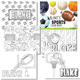 On The Go Sports Color Book