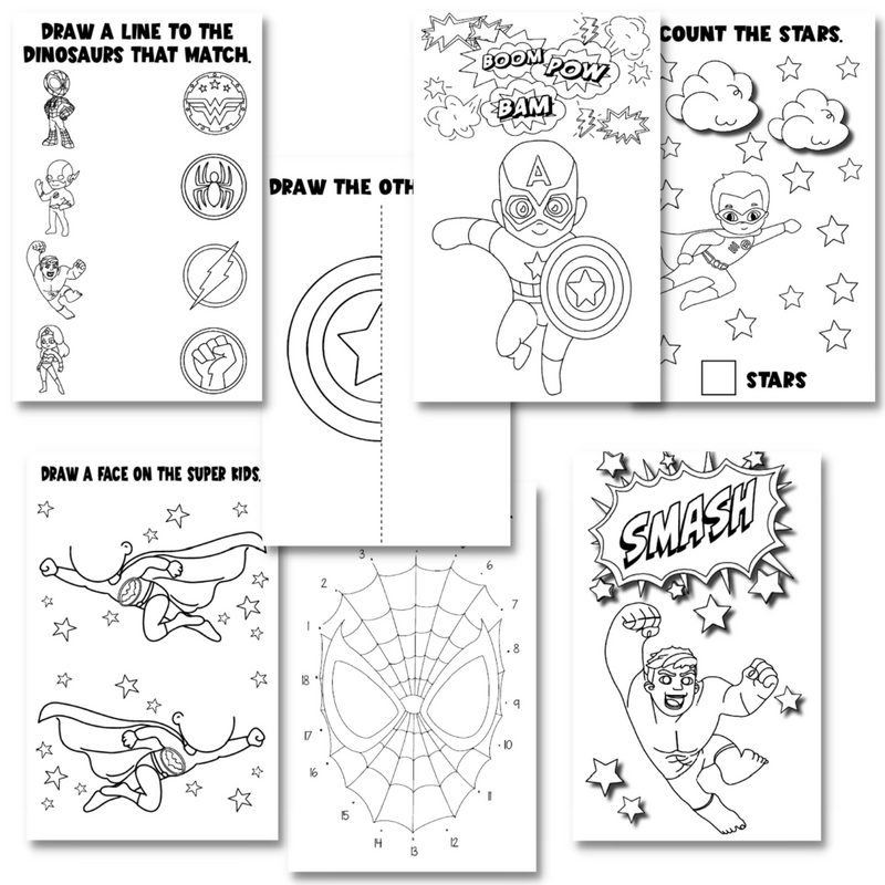 Activity Books- Super Friends