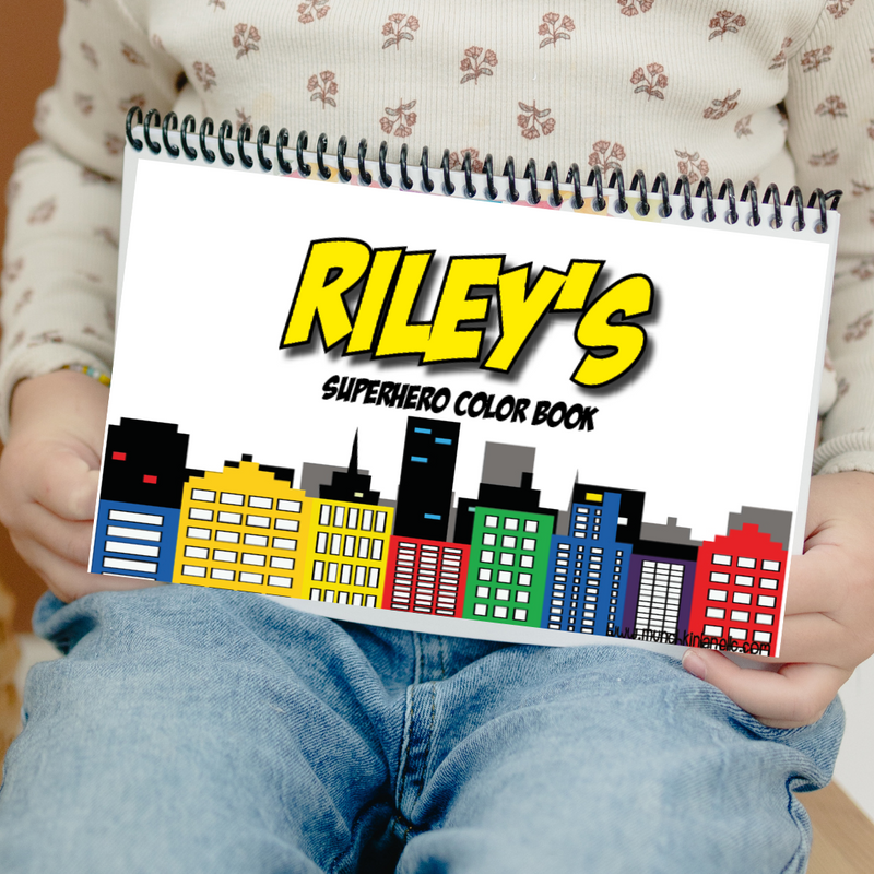 On The Go Superhero Color Book