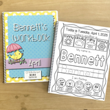 Toddler April Workbook