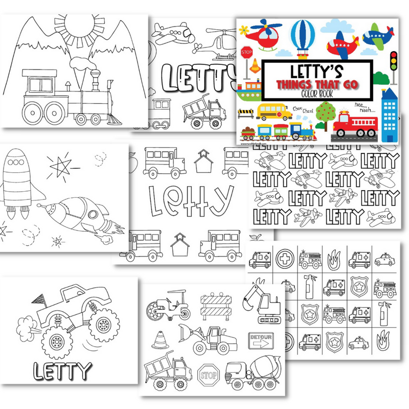 On The Go Things That Go Color Book