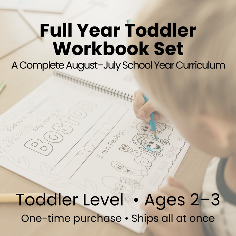 Full Year Toddler Workbooks (Ages 2-3)