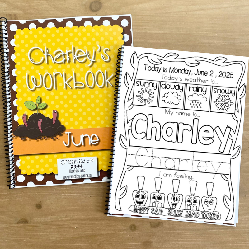 Personalized Toddler Workbook-June