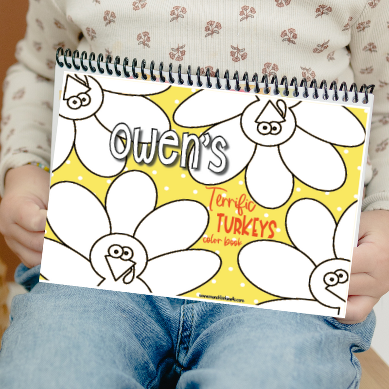 On The Go Terrific Turkeys  Color Book