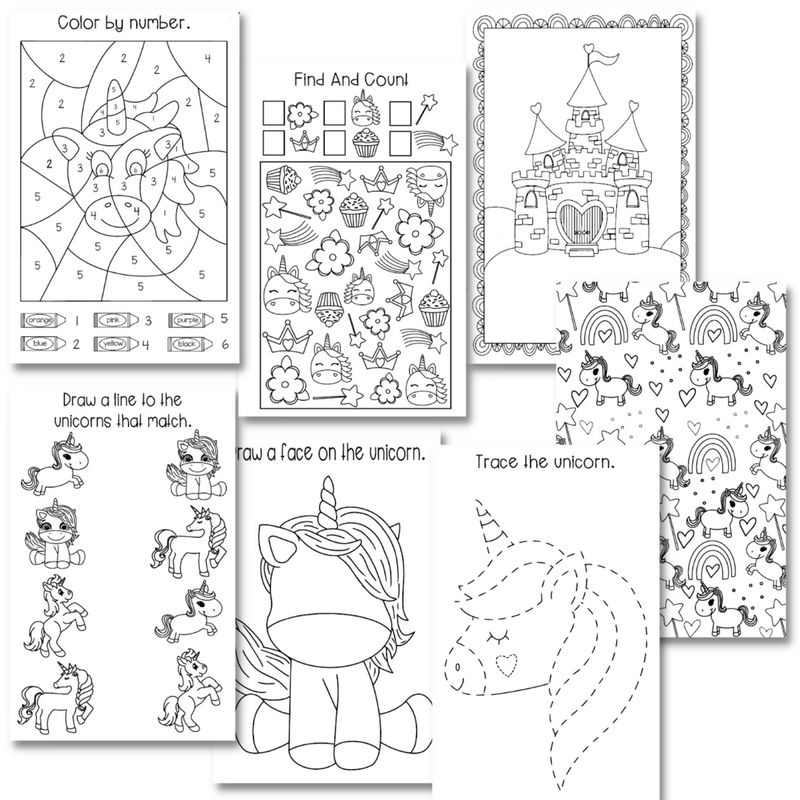 Activity Books- Unicorn