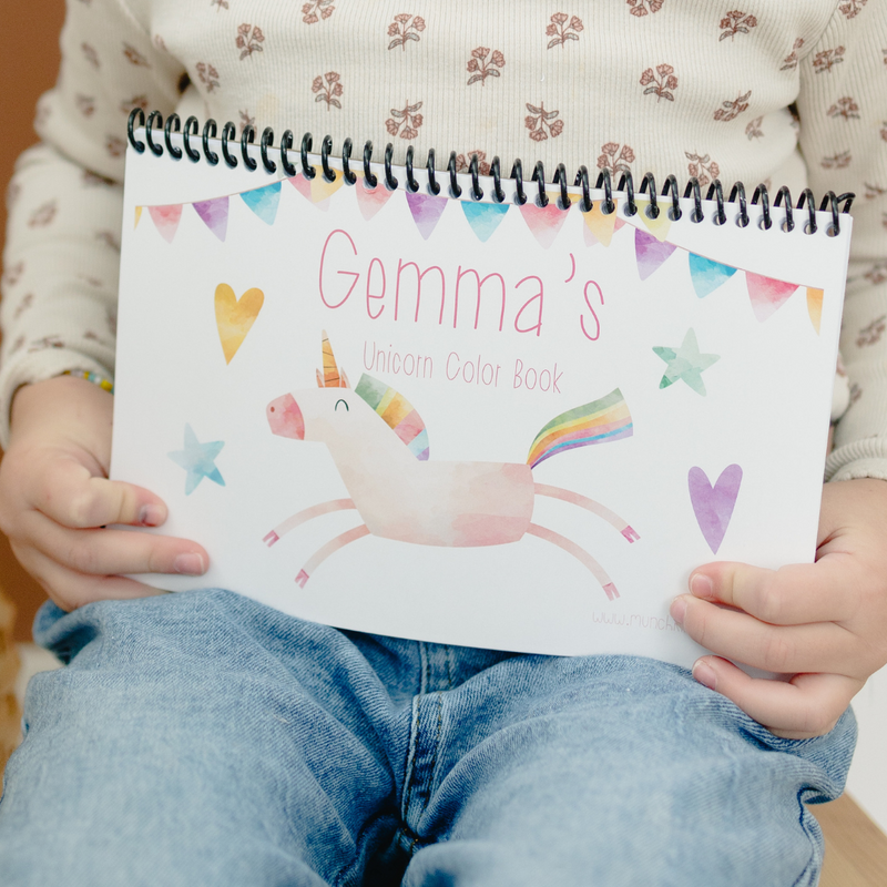 On The Go Unicorn  Color Book