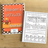 Oopsie November Toddler Workbook