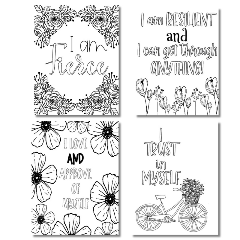 Mom's Motivational Color Book