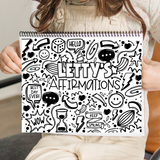 Large Personalized Affirmations A-Z Color Book