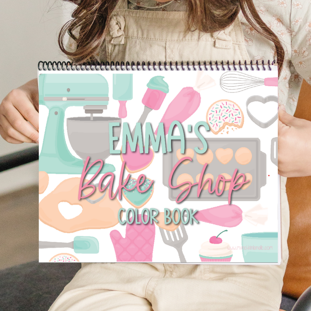 Large Personalized Bake Shop Color Book