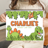 Large Personalized Dinosaur Color Book