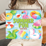 Large Personalized Summer Fun Color Book