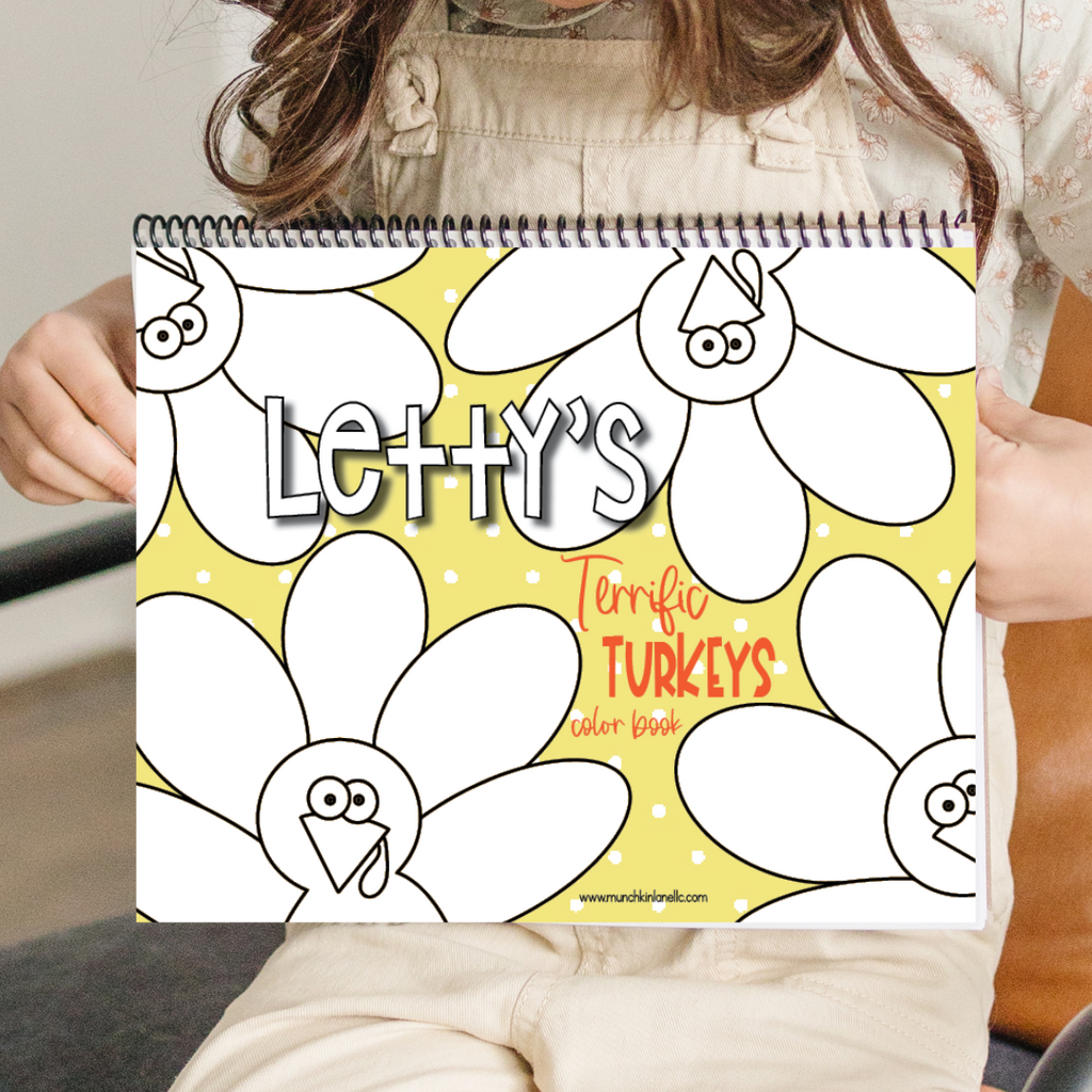 Large Personalized Terrific Turkeys Color Book