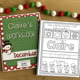 Toddler December Workbook