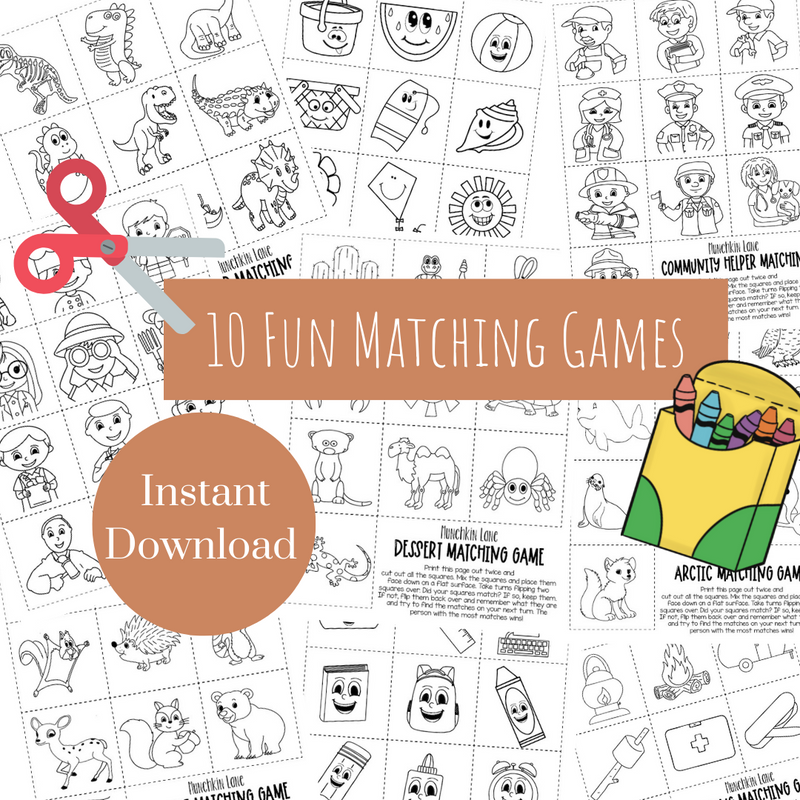 10 Matching Games Bundle