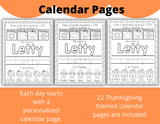Toddler November Workbook