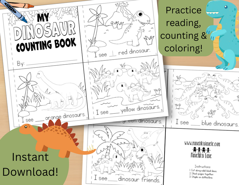 Dinosaur Counting Book - Digital