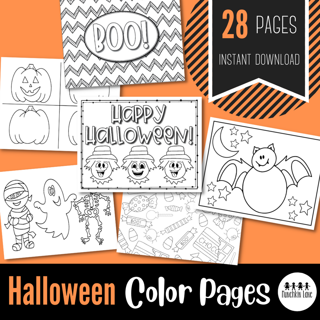 Halloween Color Pages - Digital