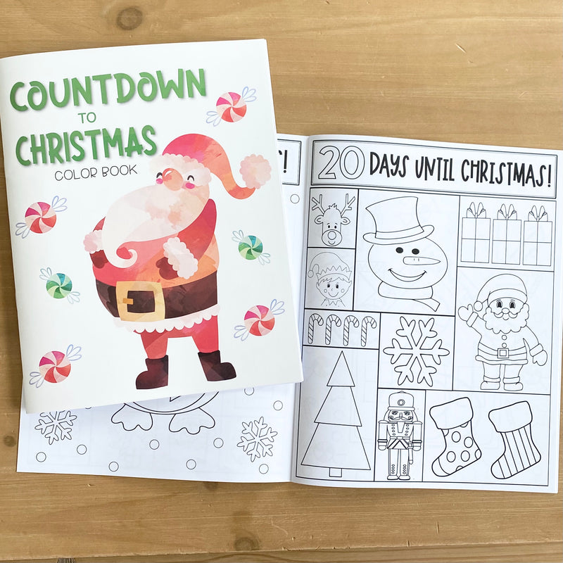 Countdown to Christmas Color Book