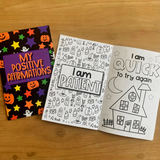 Positive Affirmation Halloween Color Book