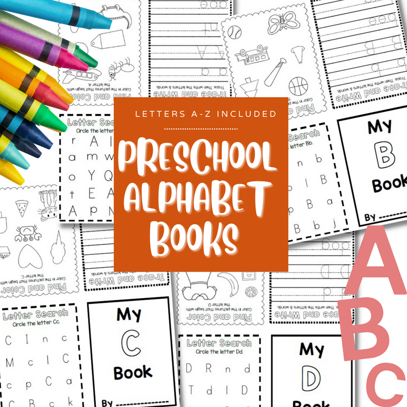 Foldable Alphabet & Number Books  - Digital Download