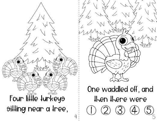 Five Little Turkeys - Digital