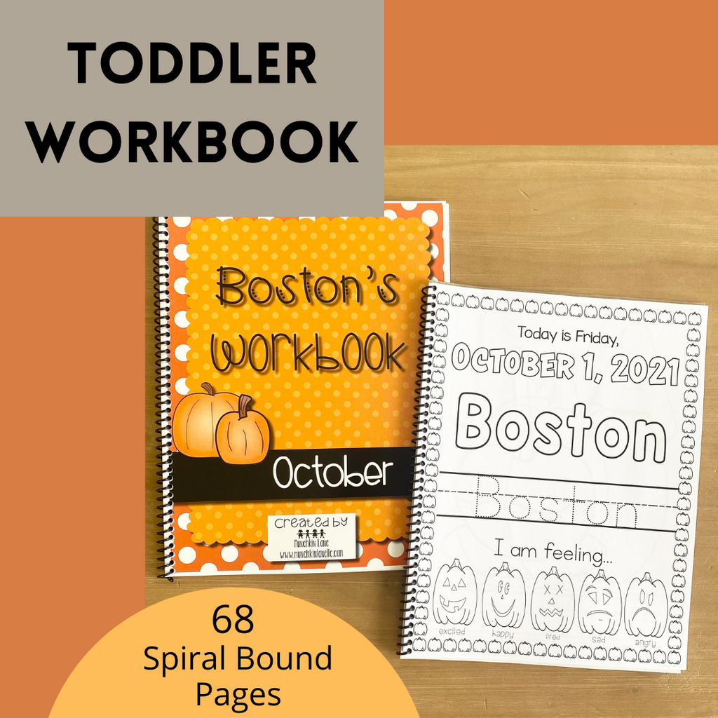 Toddler October Workbook
